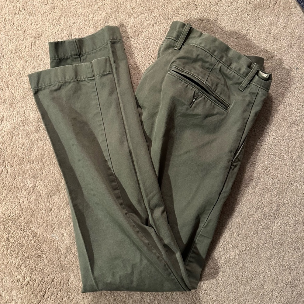 J. Crew Broken In Chinos - Olive